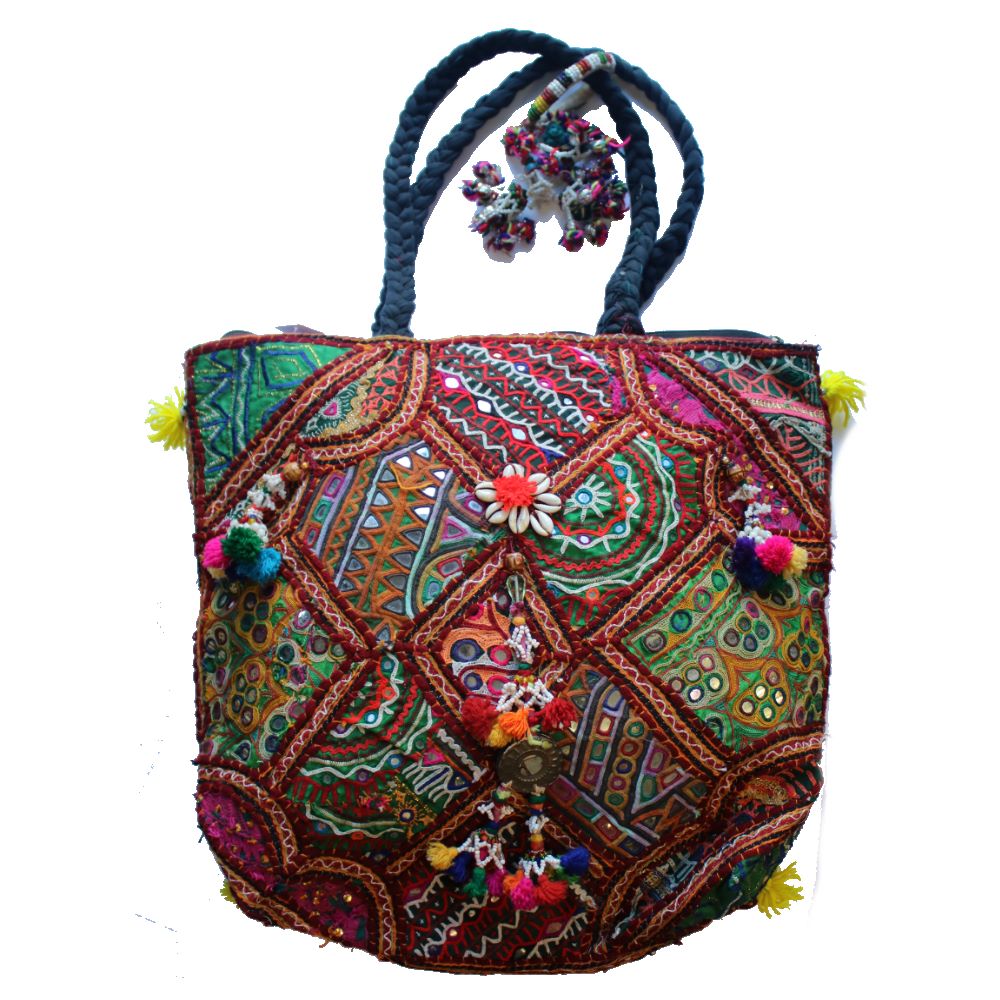 Large Upcycled Vintage Boho Bag – From The Source