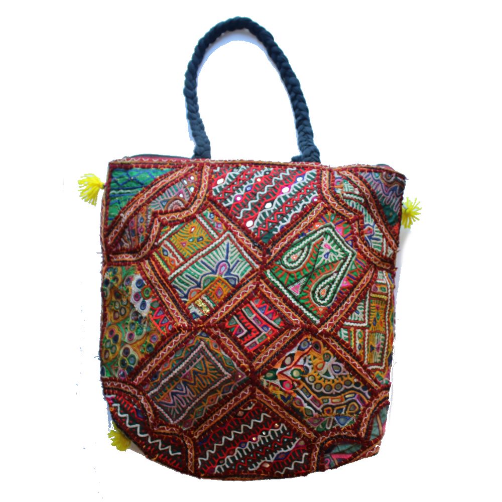 Large Upcycled Vintage Boho Bag – From The Source