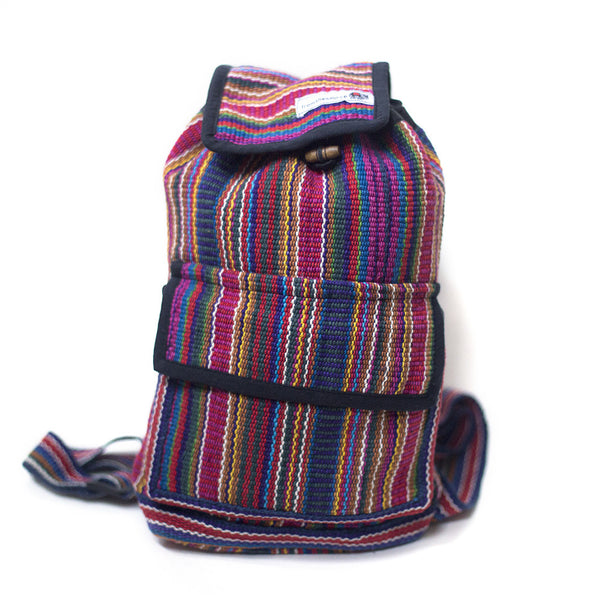 Mini Rucksack | Fair Trade Backpack in Colourful Cotton Gheri Fabric ...