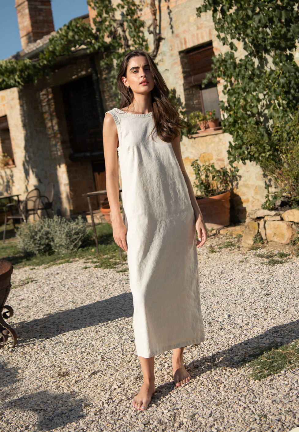 Linen Slip Dress – MATE the Label