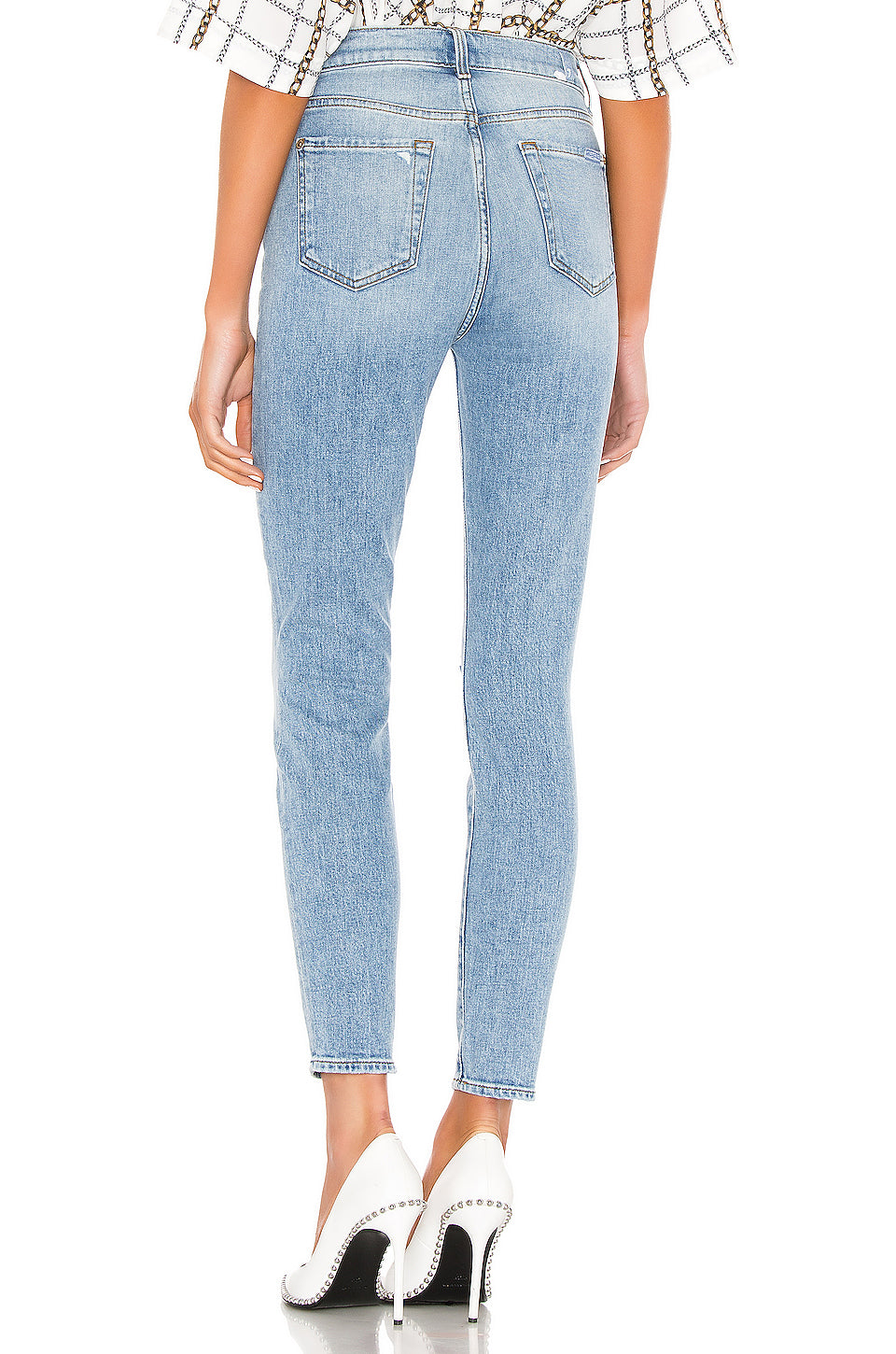 7 for all mankind high waist ankle skinny