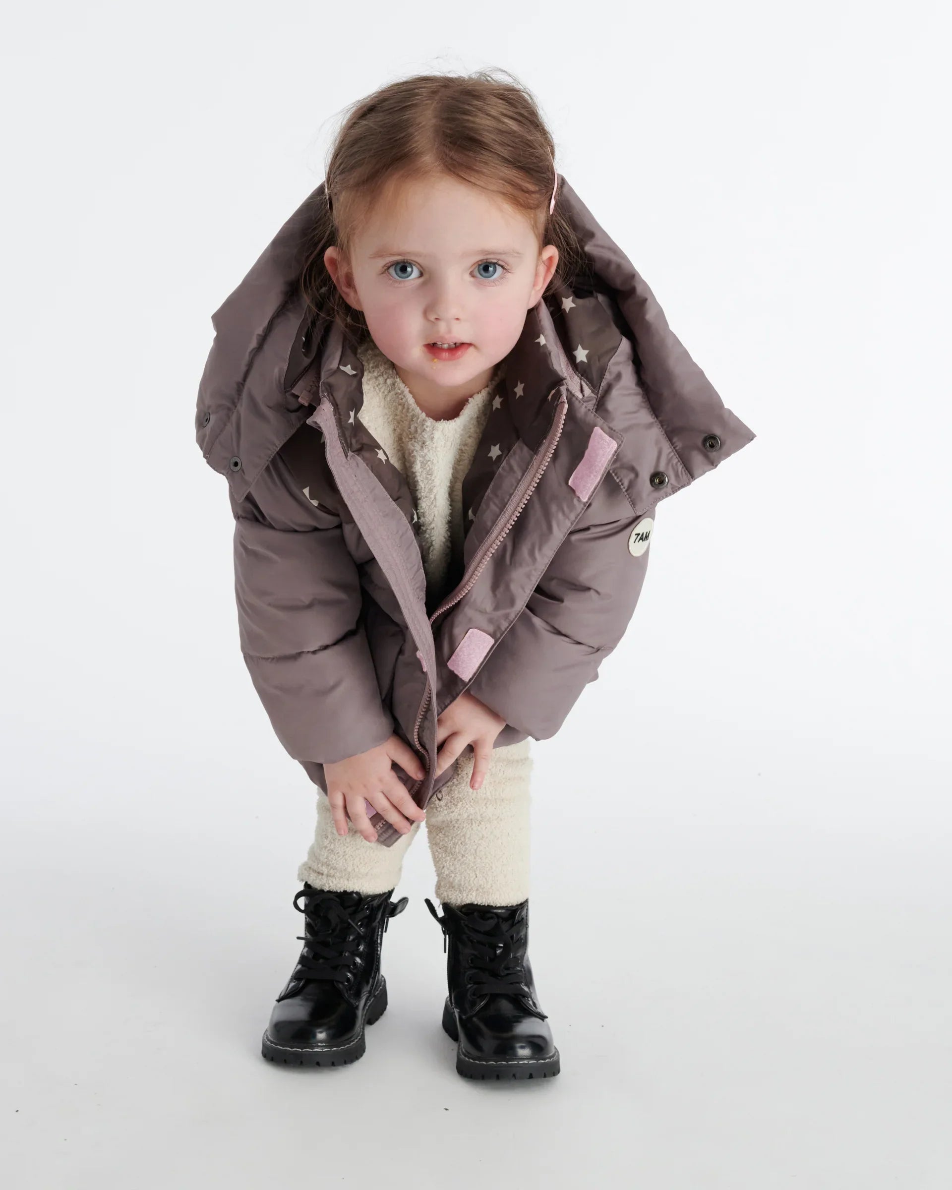 Puffer Jacket - Nico | Print Ash Mauve