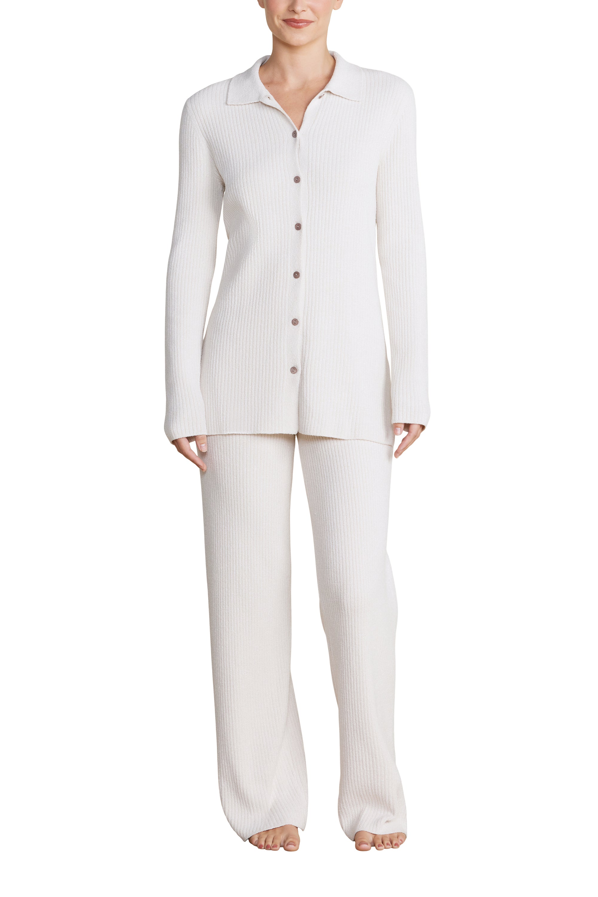 Womens | CozyChic Ultra Lite Ribbed Button Down Cardi | Almond