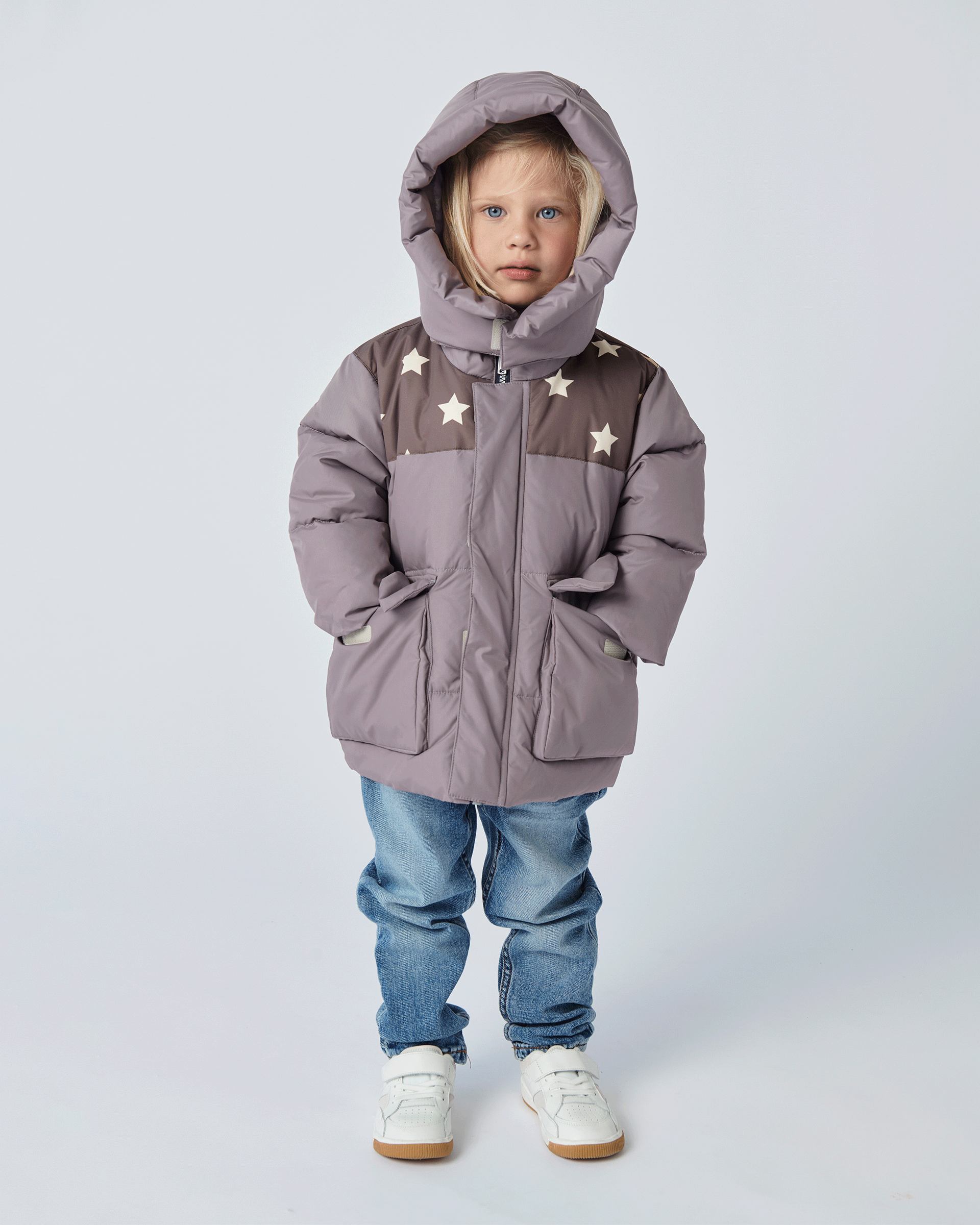 Puffer Jacket - Nico | Print Ash Mauve