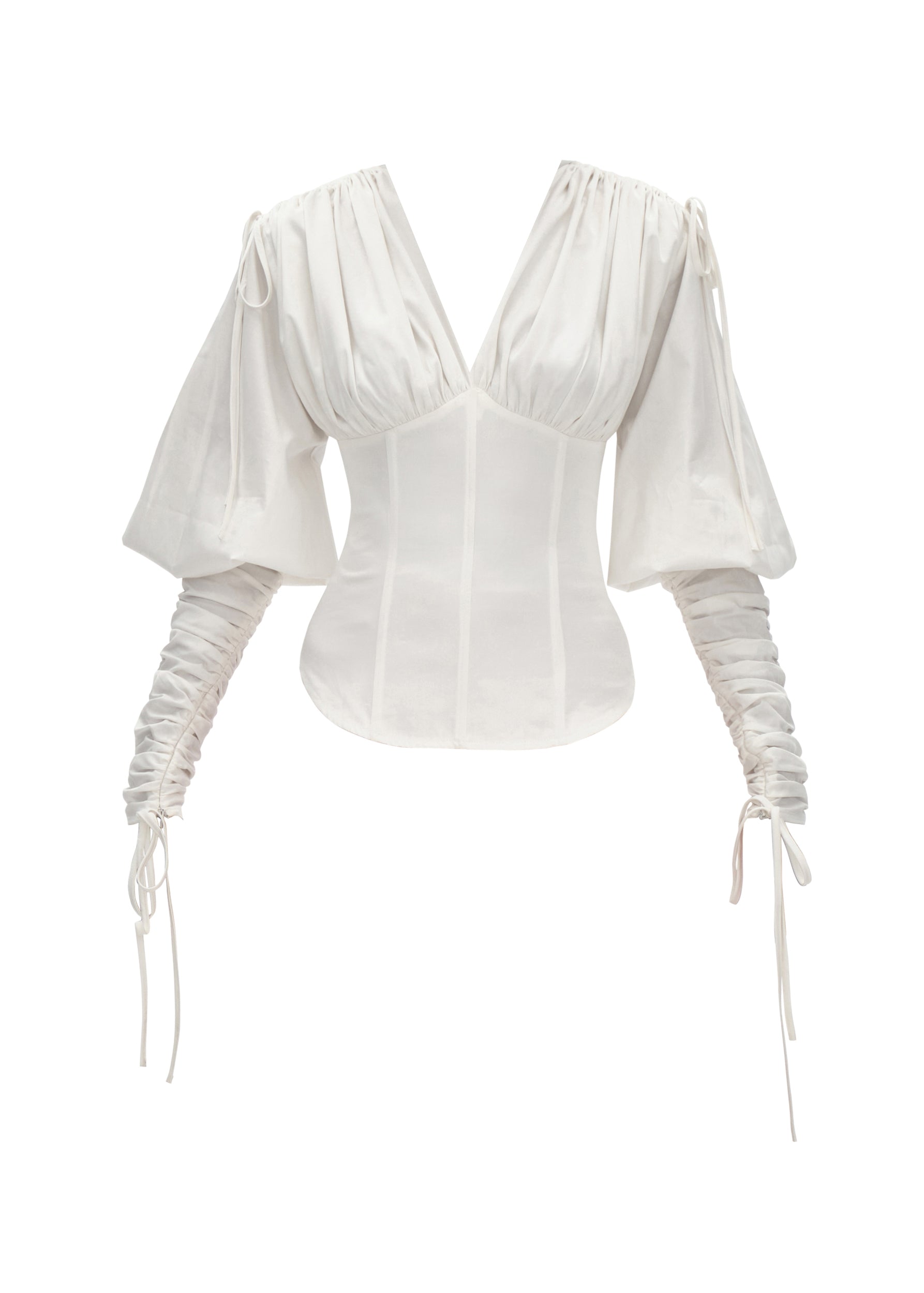 Andrea Iyamah Tula Corset Top - White