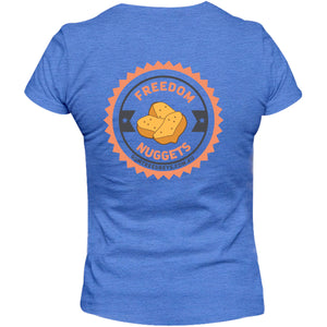 Freedom Nuggets front & back - Ladies Relaxed Fit Tee