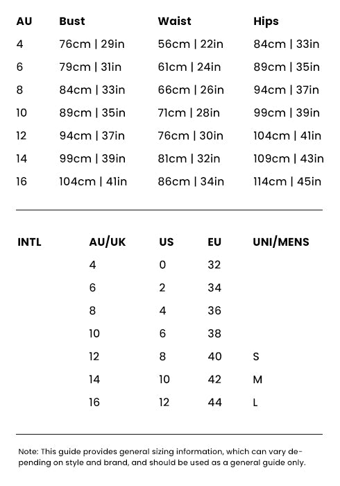 Size Guide