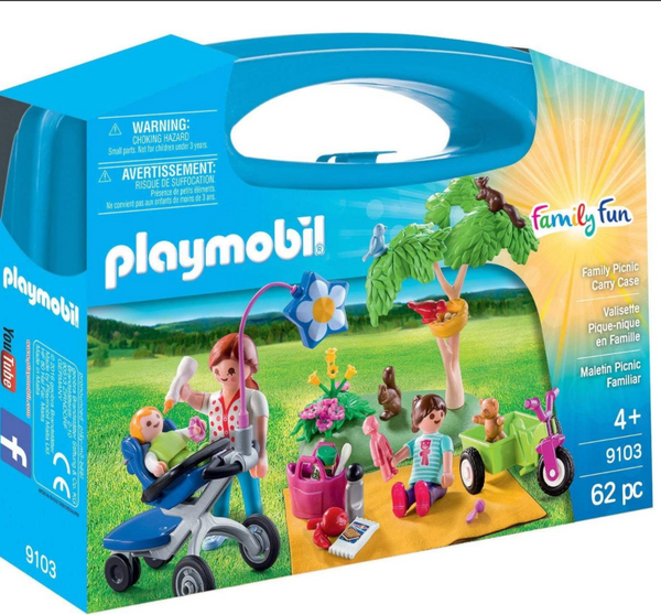 playmobil 9103 family fun family picnic large carry case