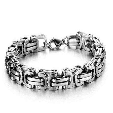 Luxury Personalized Man Bracelet New Cool Gold/Silver Stainless Steel ...