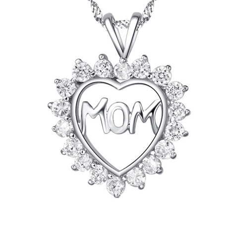 Mom's Heart Pendant