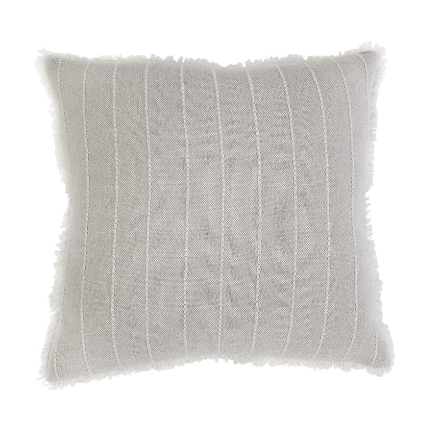 Woven white pillow 