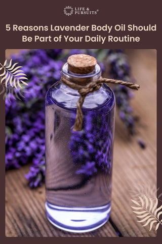 Lavender body massage oil