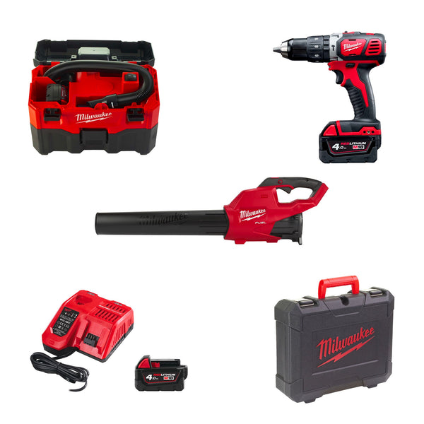 Soplador batería Milwaukee M18 FUEL F2BL-802 (x2 bat 8.0 Ah +