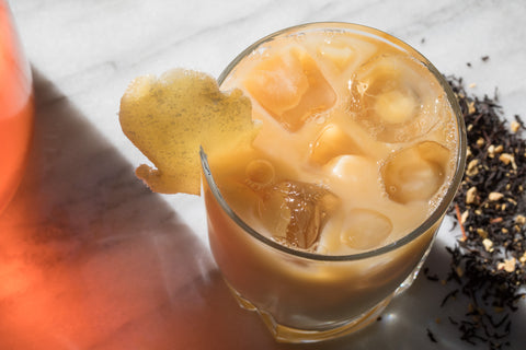 Ginger Peach Iced Latte