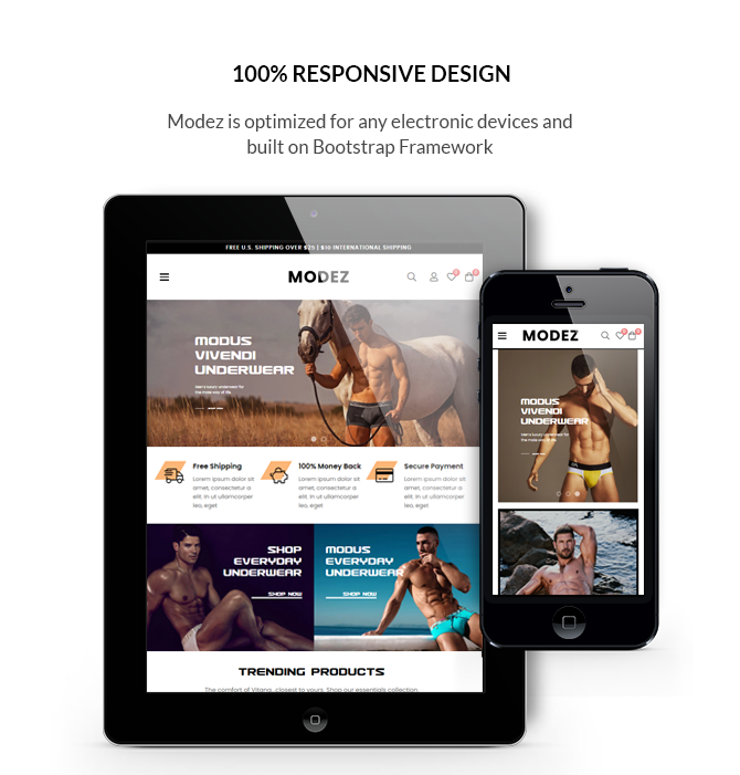 Modez - Underwear Fashion eCommerce Prestashop Theme