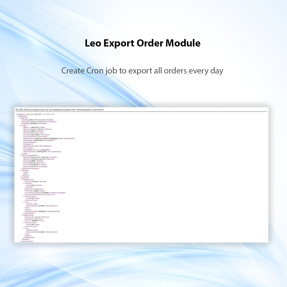 Leo Export Order - The Best Prestashop Module