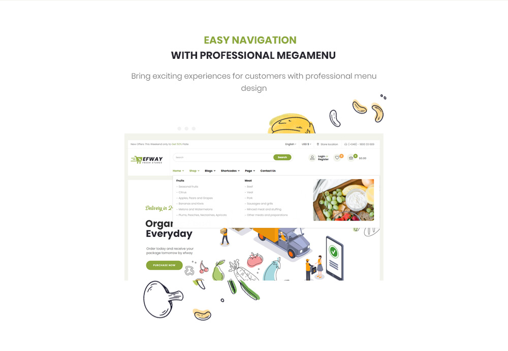 Efway - Food Store eCommerce Prestashop Theme