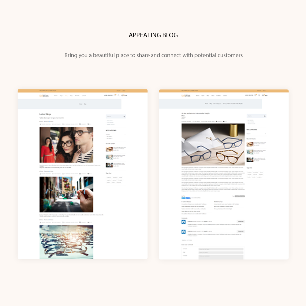 Oobliss Glasses Store - Responsive Prestashop Theme