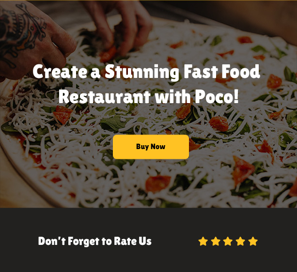  Poco - Fastfood & Restaurant Shopify Theme