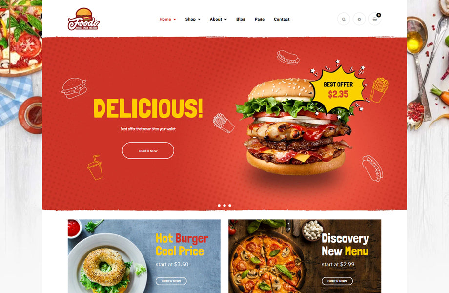 Leo Foodo - Fastfood & Restaurant Prestashop Theme