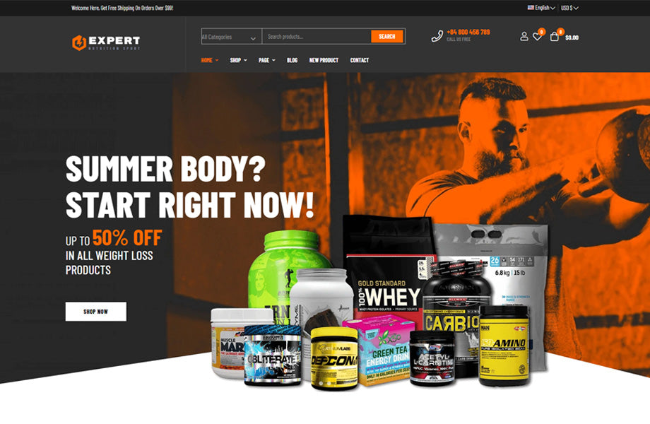 Leo Expert - Sport And Fitness Online Store Prestashop Theme