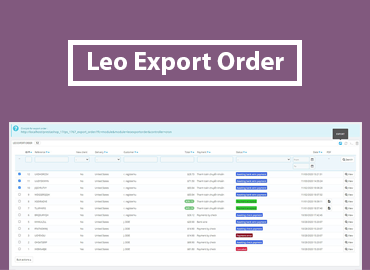Leo Export Order Prestashop Module