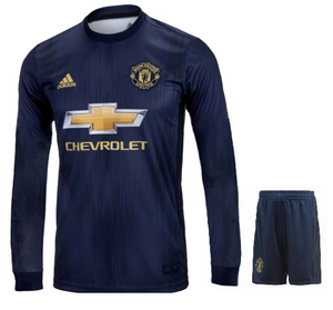 manchester united blue long sleeve jersey