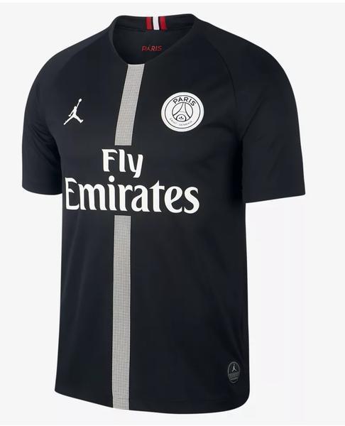 psg x jordan black jersey