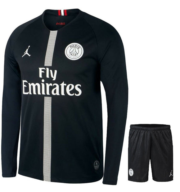 psg black jersey long sleeve