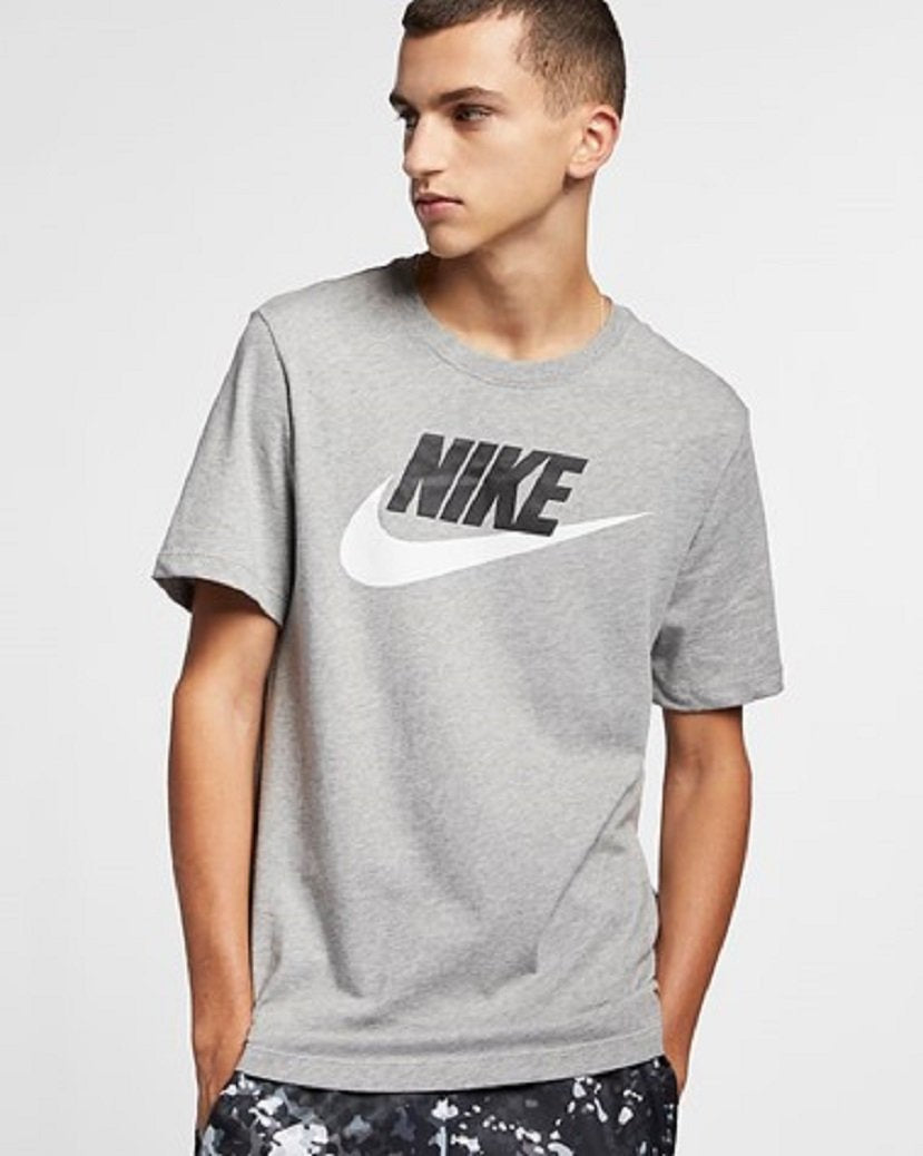 Nike Sportswear TEE ICON FUTURA UNISEX - T-shirt med print - midnight  navy/white/mörkblå 