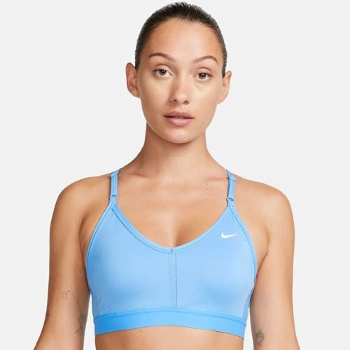 Nike Blue White Dri-fit Indy Sports Bra Woman's Size XXL New With Tag  DQ5128-410