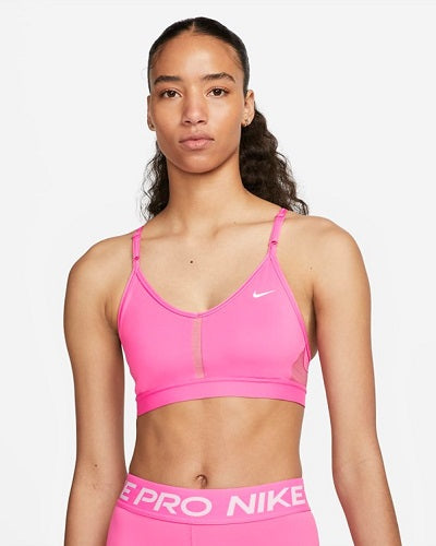 Nike Dri Fit Swoosh Sports Bra - Ocean Bliss/White