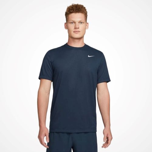 Nike Mens Legend 2.0 Short Sleeve Football T-shirt In Black/matte Silver