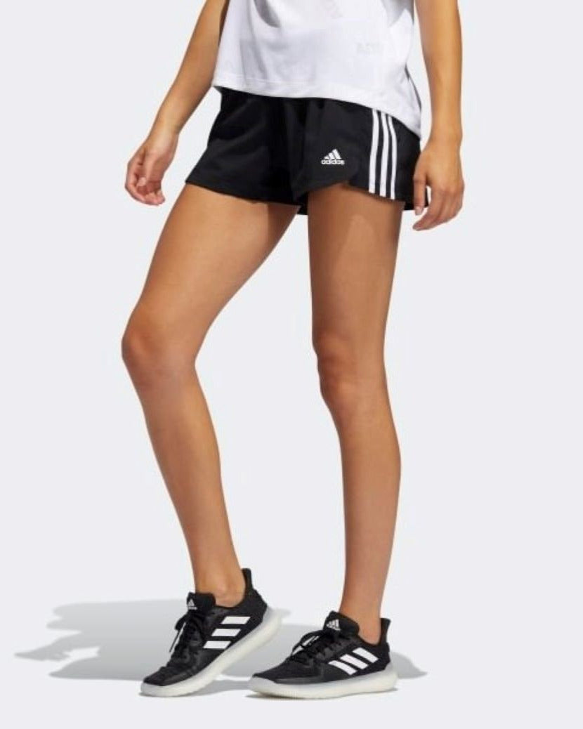 Pacer 3-Stripes Knit Training Shorts - Black, Women's Training