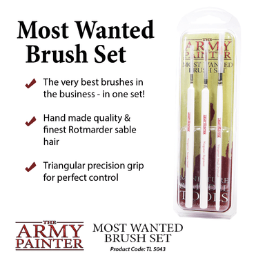 Miniature Painting Brushes Review - Army Painter Most Wanted Brush