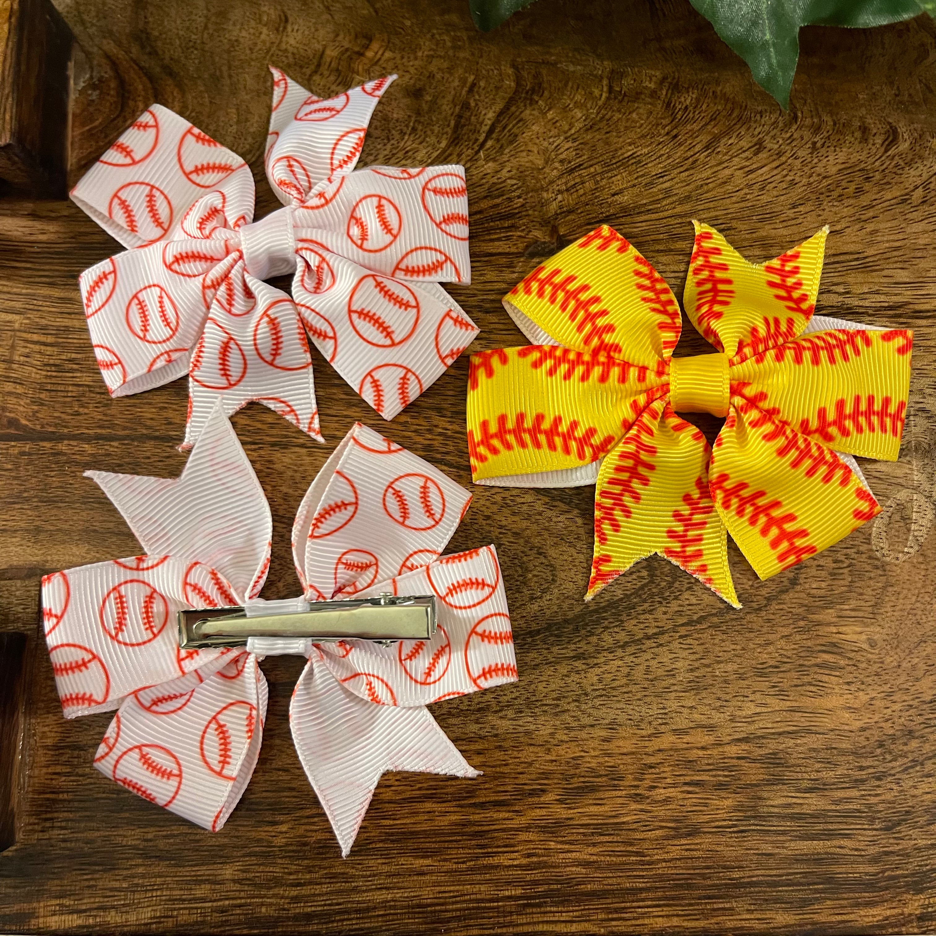 Baseball Barrettes Small