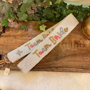 Seed Bead “Bride Tribe” Replacement Guitar Purse Strap - CC’s Beauty Bar & Boutique LLC 