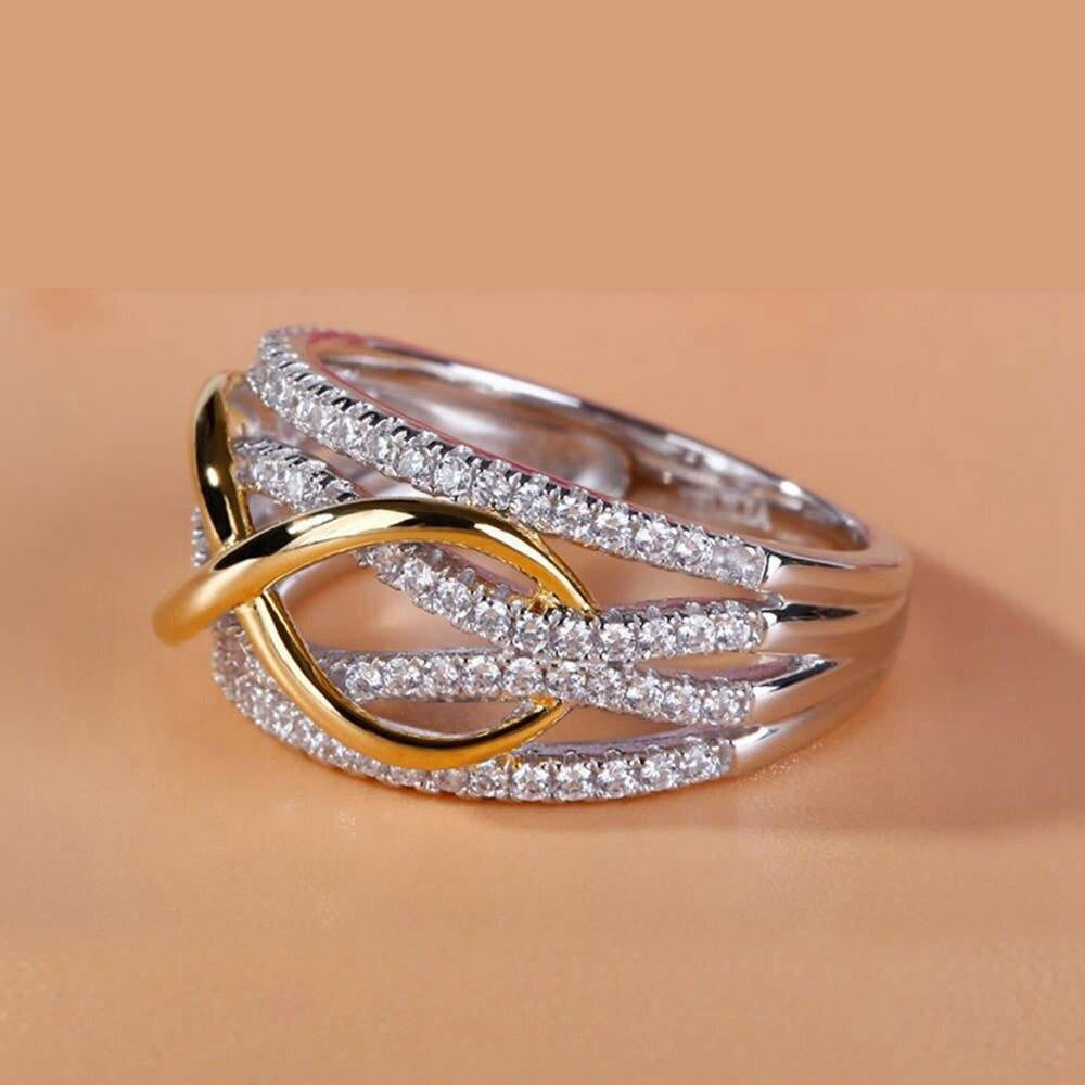 "Infinity Love" Luxury Silver Women's Ring