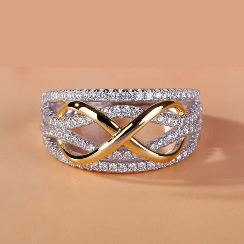 "Infinity Love" Luxury Silver Women's Ring