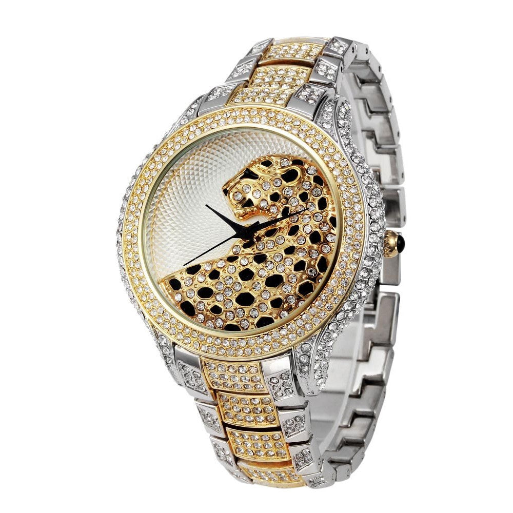 MISS FOX V200A Diamond Leopard Luxury Women's Watch