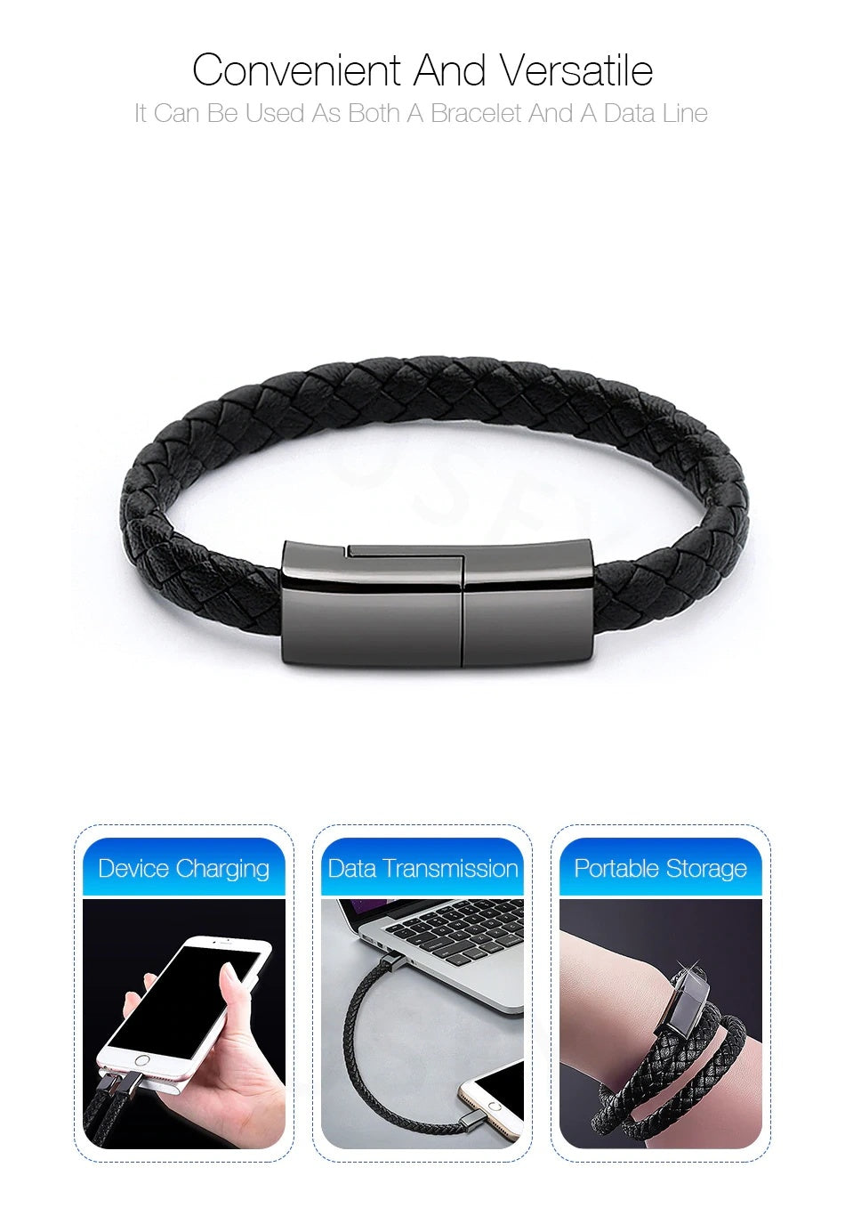 Buy Shining Jewel Braided Designer Stainless Steel and Leather Bracelet for  Men, Boys and Women [Unisex] Black (SJ_3346_BK at Amazon.in