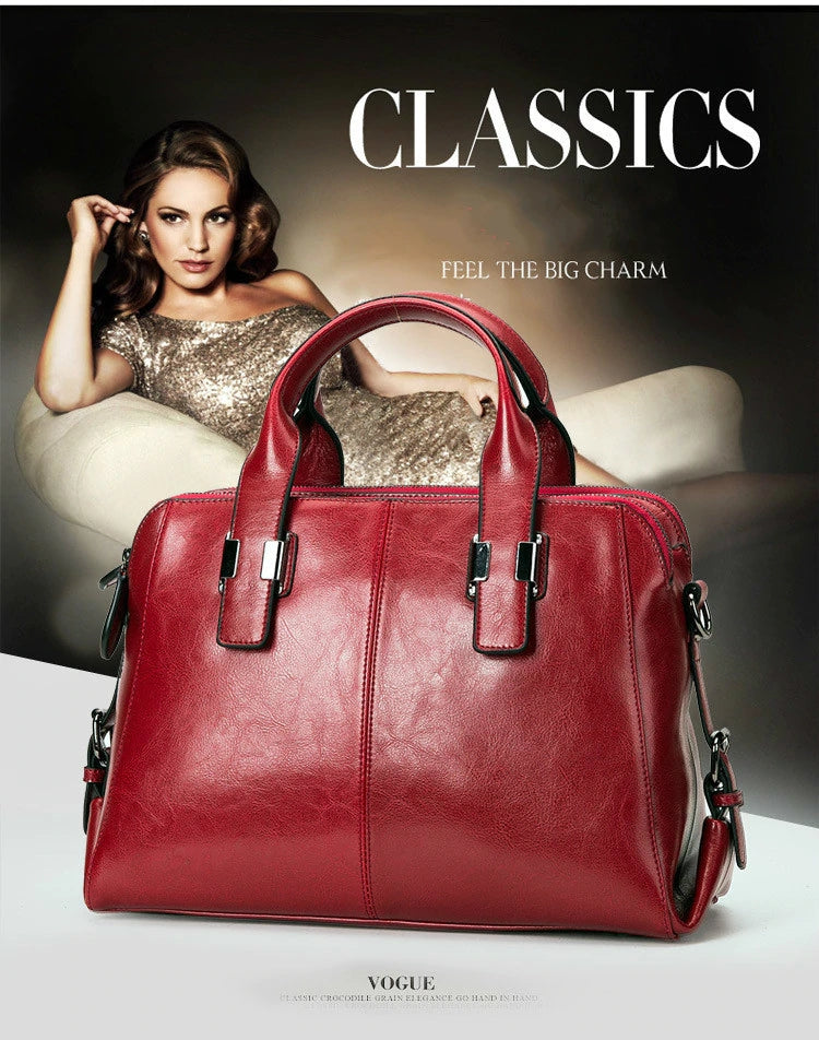 RoyalChoice GLSB101 Designer's Hign-Quality Genuine Leather Shoulder Bag