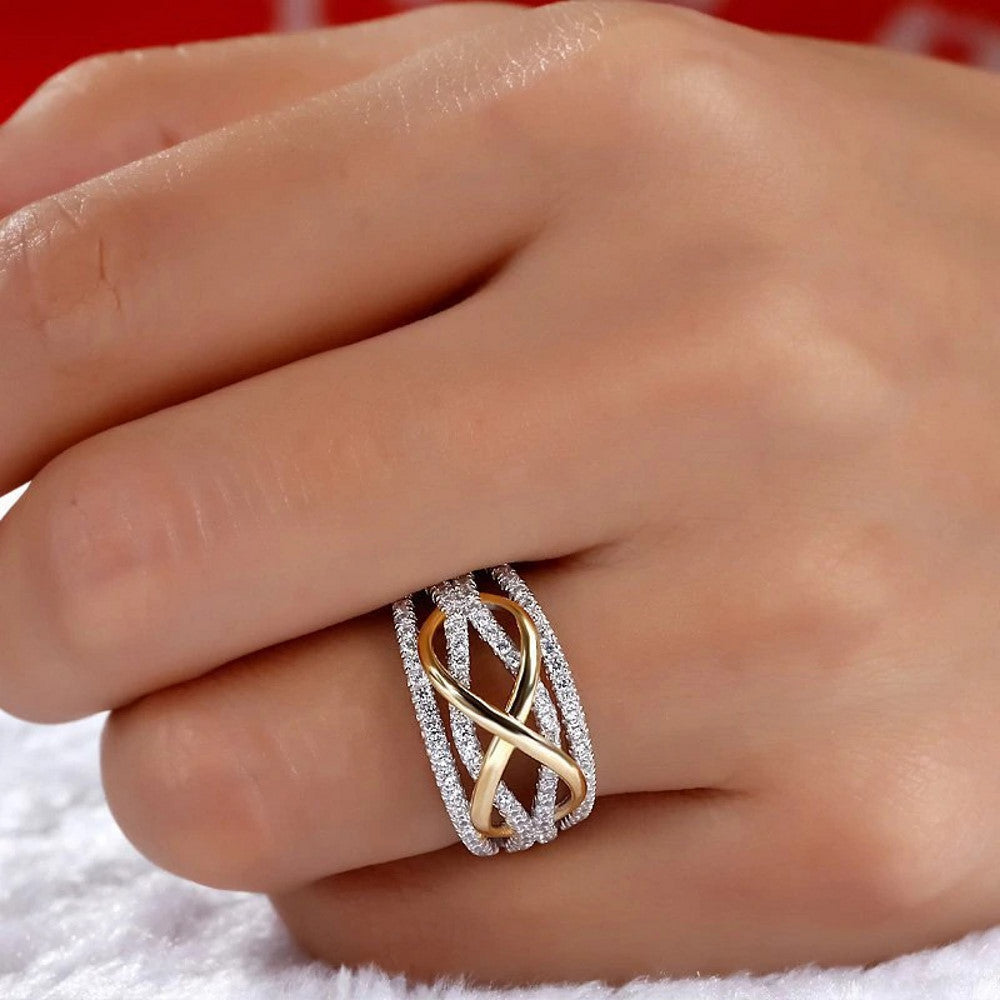 "Infinity Love" Luxury Silver Women's Ring