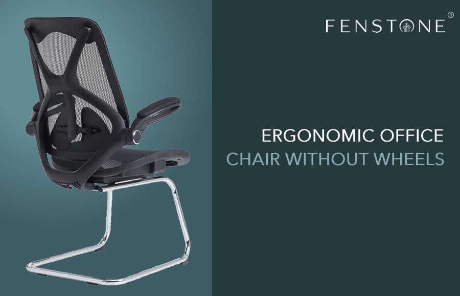 Ergonomic office chair without wheels