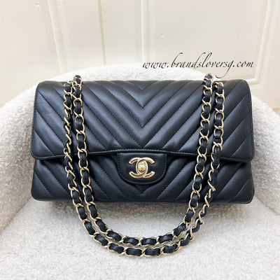Chanel Classic Medium Double Flap, 20C Grey Caviar Leather, Light Gold  Hardware, As New in Box
