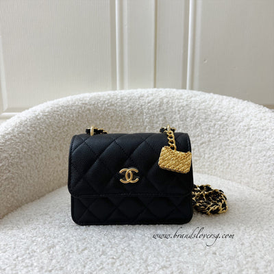 CHANEL, Bags, Nwt Chanel 22k Coco Handle Small Dark Beige Caviar Ghw  Microchip Receipt