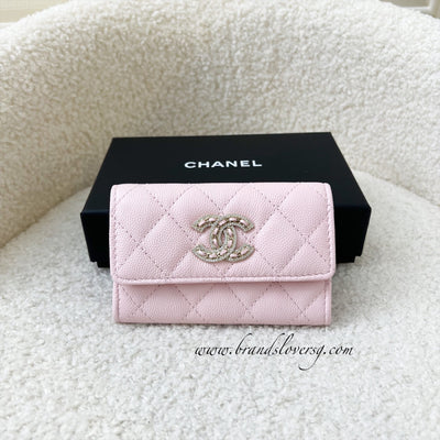 Chanel 19 Cardholder 21S light pink, Luxury, Bags & Wallets on Carousell