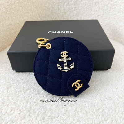 CHANEL, Bags, Chanel 223 Small Deauville Navy Blue Canvas Gst Chanel 3  Rue Cambon Paris