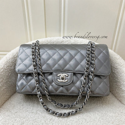 CHANEL Bicolore Lambskin Small Handbag Vanity bag Vintage v3uefp