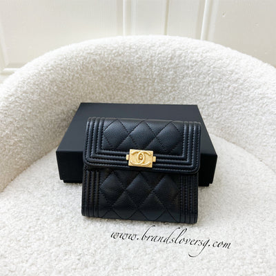 Chanel 19 Trifold Compact Wallet in 22A Black Lambskin AGHW – Brands Lover